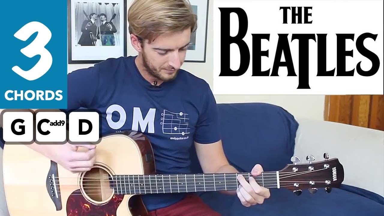 Love Me Do The Beatles EASY Guitar Tutorial - 3 Chord Song!