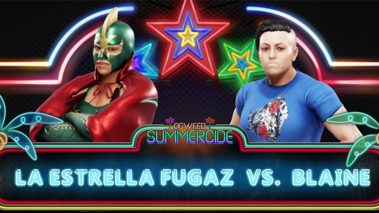 WWE 2K League: Summercide - La Estrella Fugaz vs Blaine (w/commentary)
