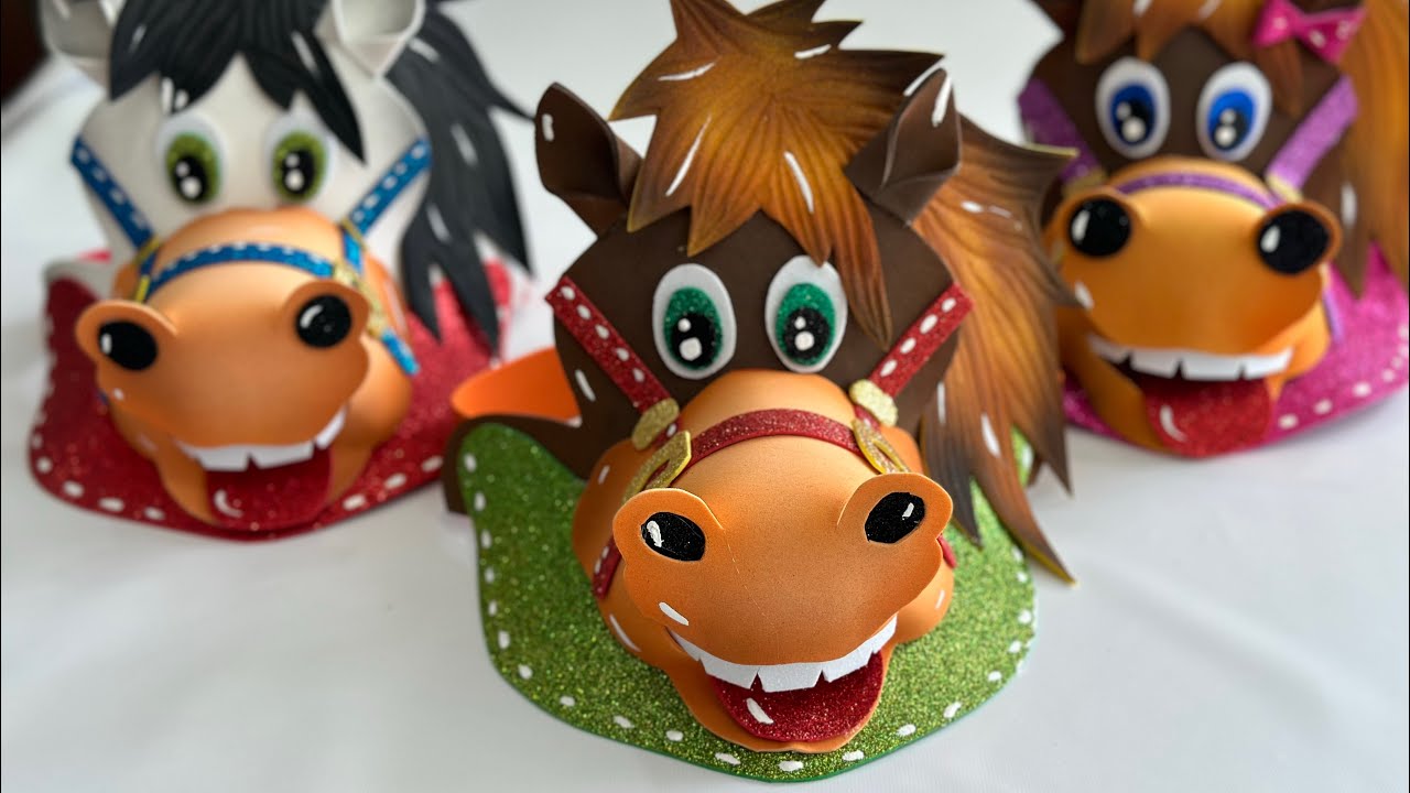¿Como hacer una gorra Visera en forma de Caballo?