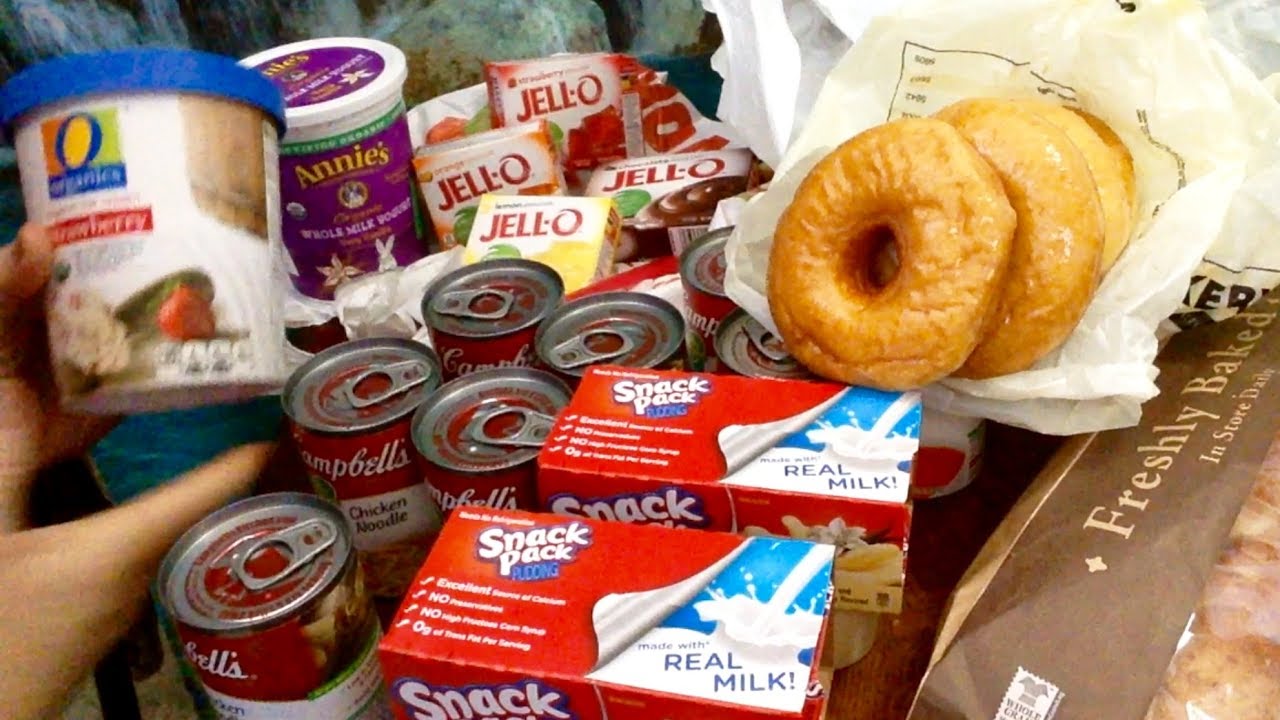 Vons Grocery Shopping Haul $36 Ice Cream, Donuts, Bread, Soups ASMR Whispers, Gentle Gum Chewing