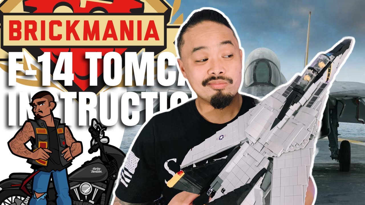 Brickmania Instructions | F-14 Tomcat Custom LEGO Military Fighter Jet