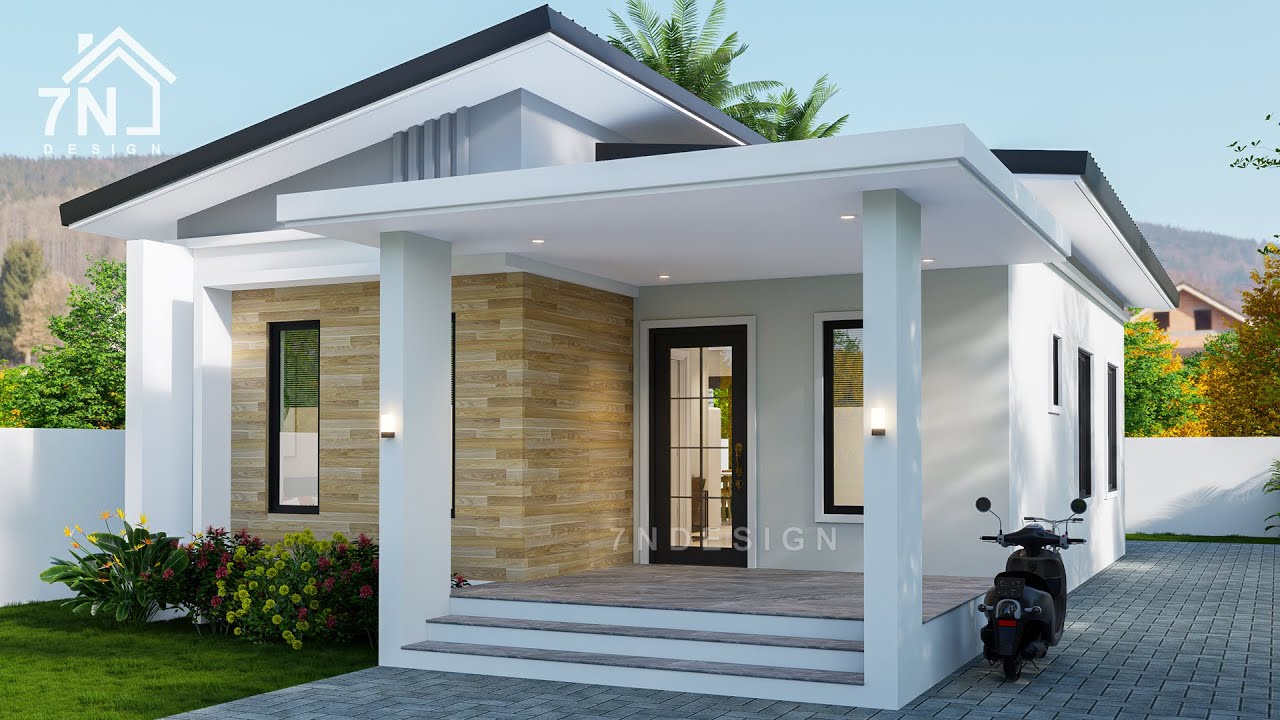 Modern Small House Design | 7 x 11 Meters Floor Plan | 3Bedrooms House