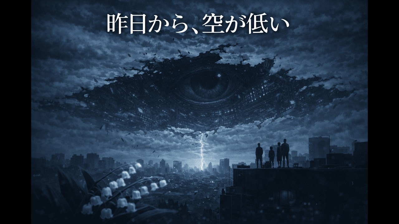 昨日から、空が低い