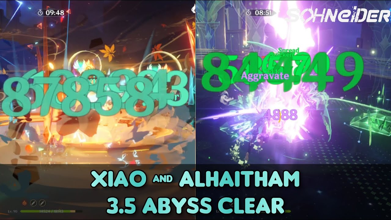 3.5 New Abyss Xiao C6 & Alhaitham C6 Floor 12 Speed Run - Genshin Impact