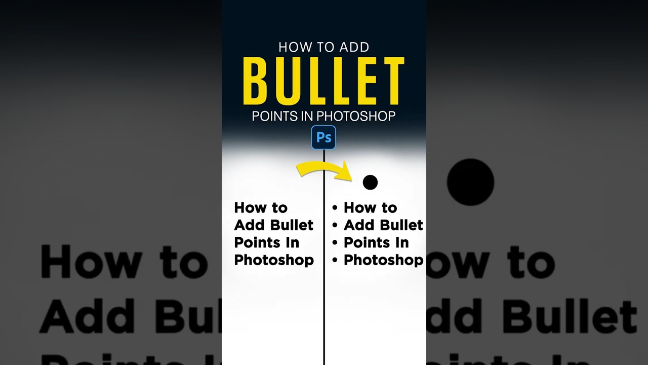 How to Add Bullet Points in Adobe Photoshop #BulletPoints #amgraphix #Bullet #Points #photoshop