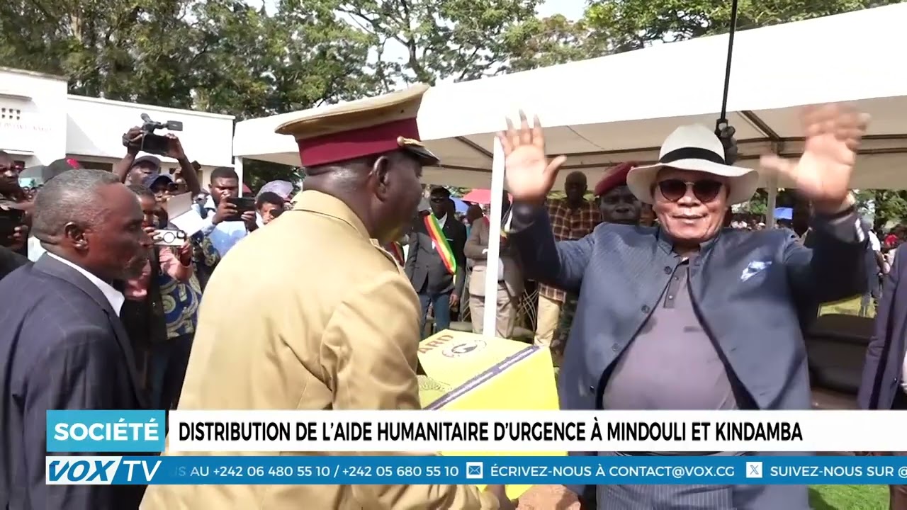 Distribution de l’aide humanitaire d’urgence à Mindouli et Kindamba