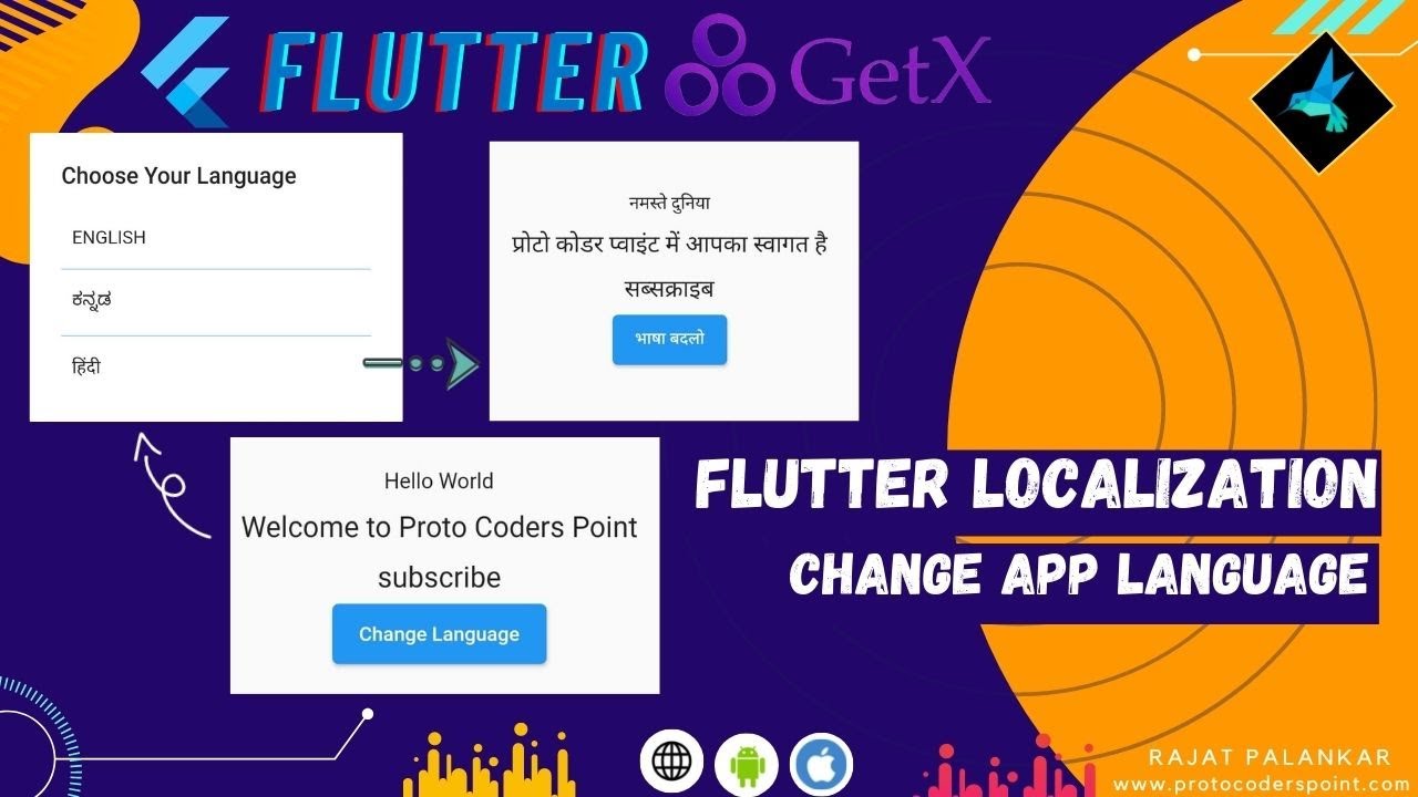 Flutter: изменение языка всего приложения — локализация Getx