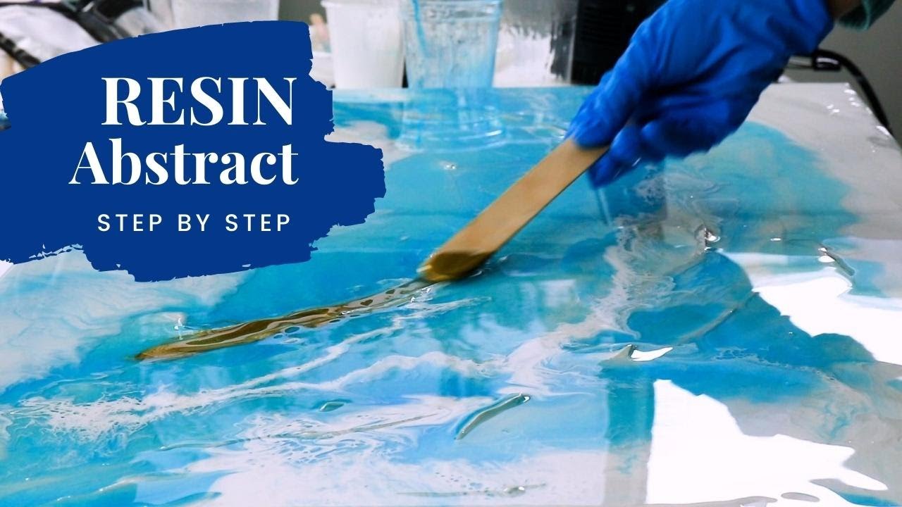 Resin Abstract Painting Tutorial (step by step)