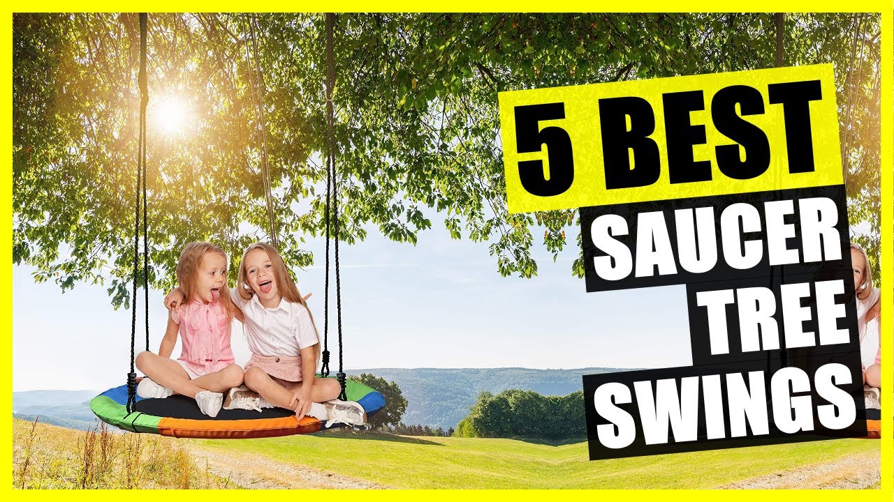 TOP 5: Best Saucer Tree Swing for Kids 2023 | with Hanging Ropes, Straps and Turnbuckle