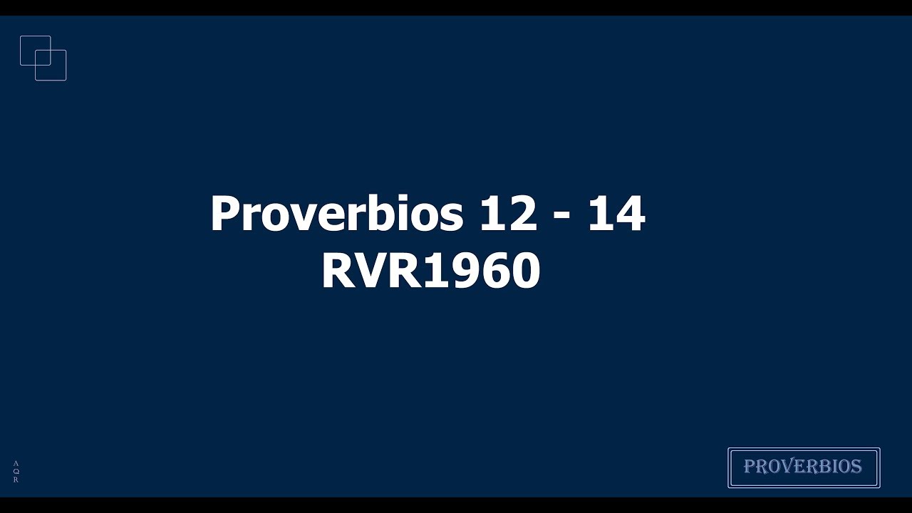 La Biblia hablada/ Proverbios 12 - 14