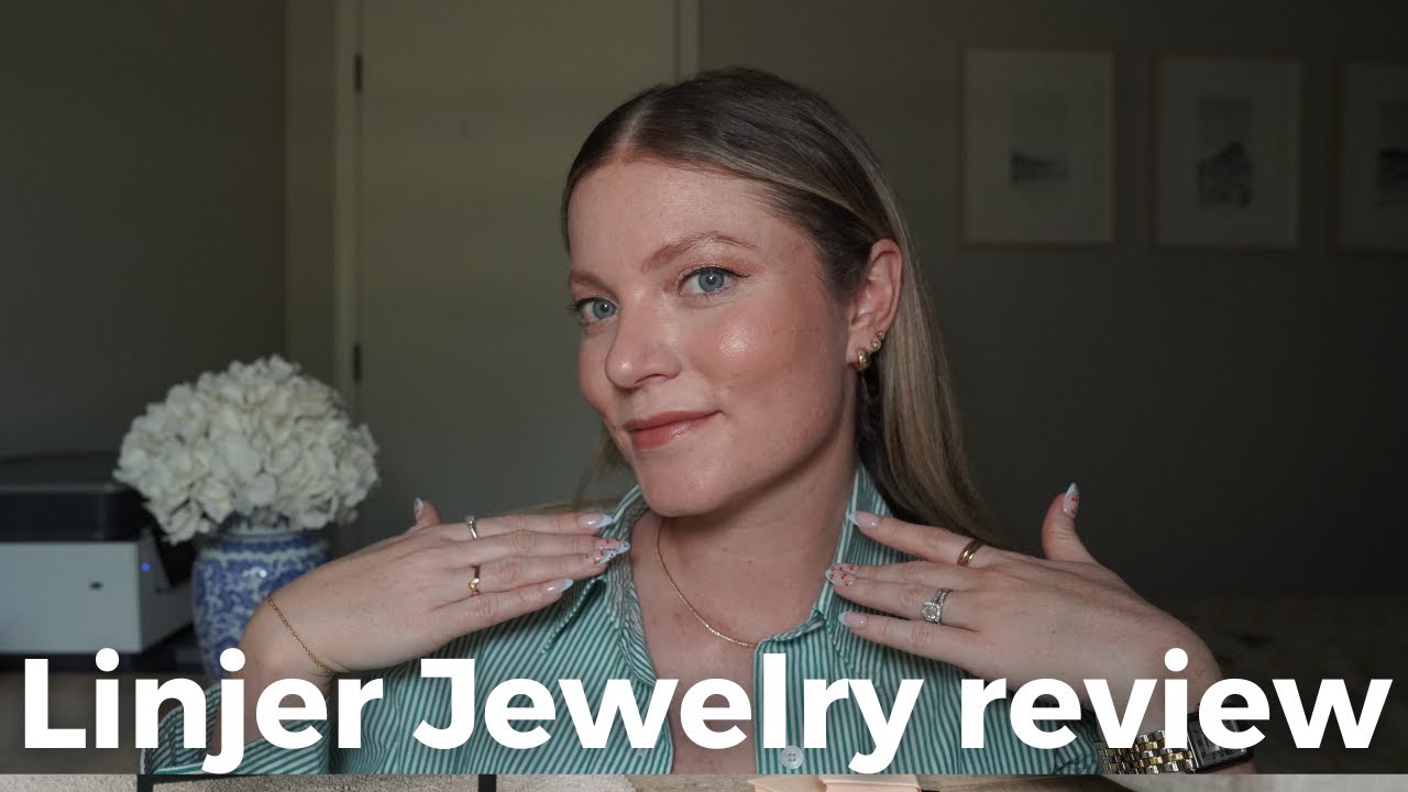 LINJER JEWELRY REVIEW | Gold Vermeil Tennis Necklace and Bracelet | AD #jewelry #jewelryreview