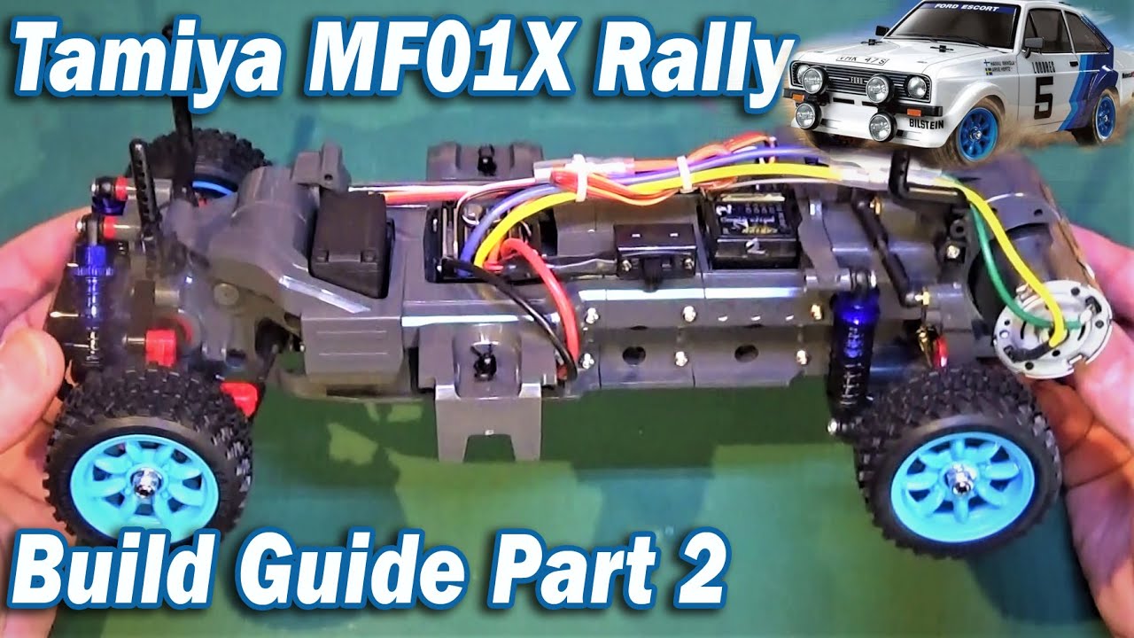 Tamiya MF-01X Build Guide Part 2 - Ford Escort Mk2 Rally Chassis Finished!