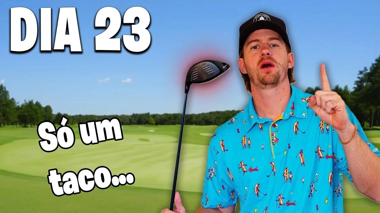 Jogando golfe todo dia até conseguir par usando só o driver!