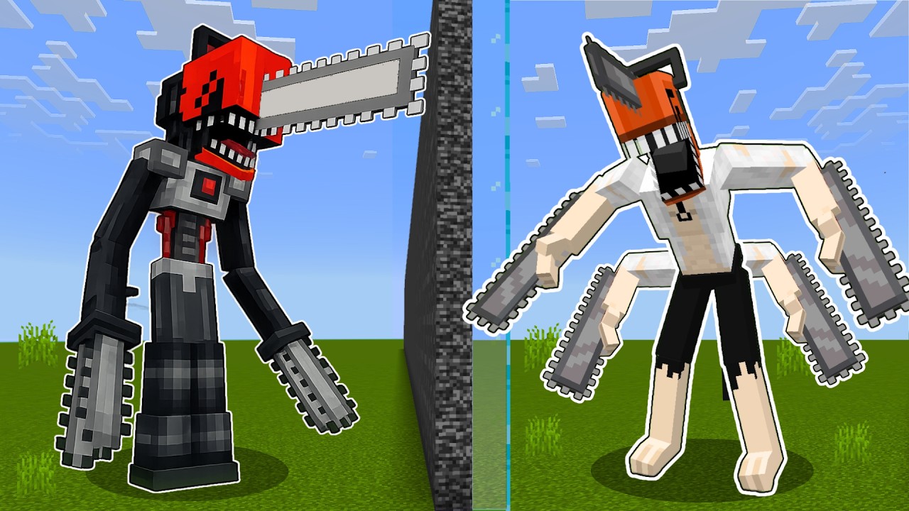CYBORG CHAINSAW MAN vs OP BOSSES Mob Battle Competition!