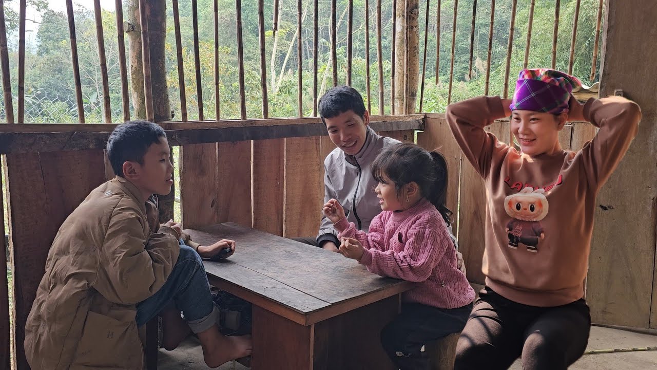 A happy family day for the country girl.