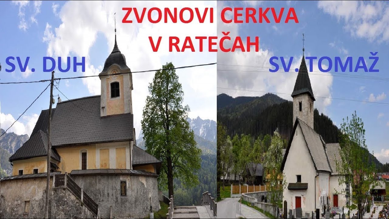 ZVONOVI CERKVA SV. DUHa IN SV. TOMAŽa V RATEČAH - zvočno sem jih snemal leta 2000