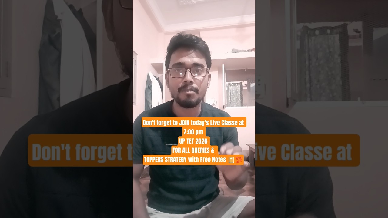 UPTET 2026 Topper Strategy🔥 90+Score कैसे लायेLive at 7 PM #uptet2026 #tet #shortsfeed #shorts #stet
