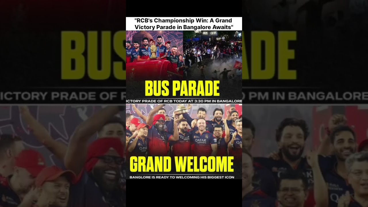 RCB Victory Parade 2025 | Grand Welcome in Bangalore 🏆🔥 #RCB