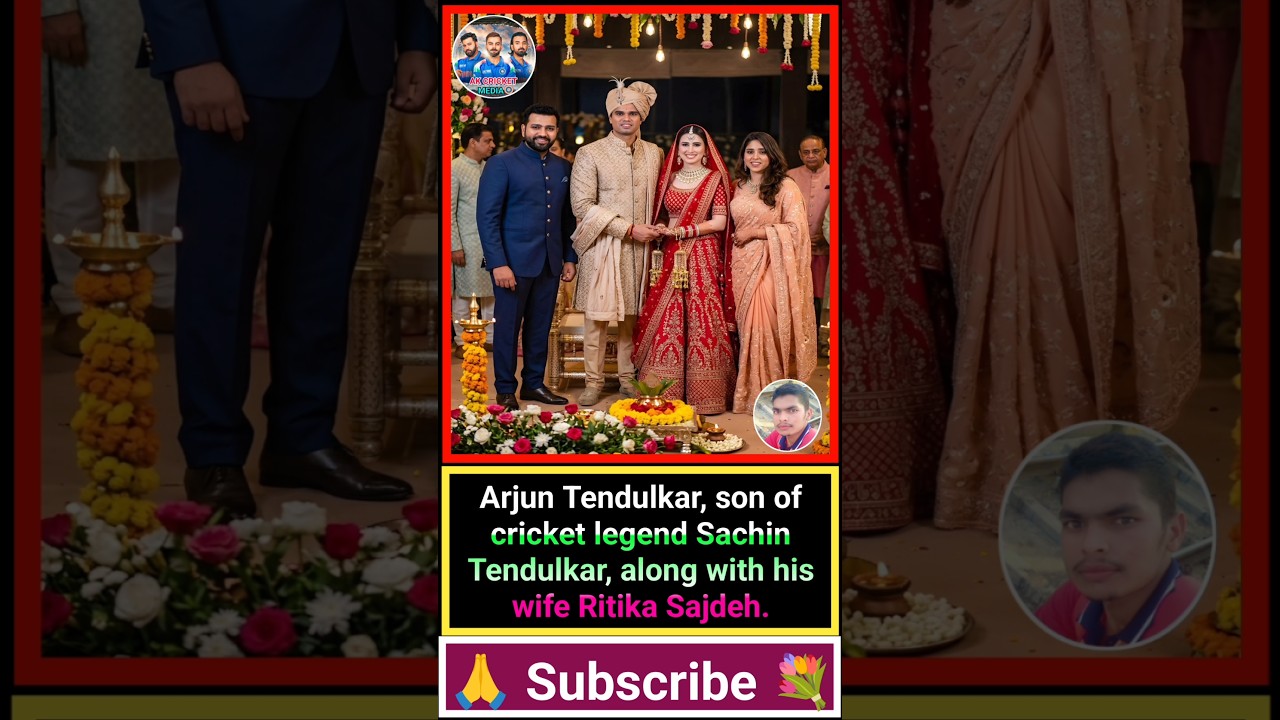 Cricket Star Rohit Sharma Joins Sachin Tendulkar Family at Arjun Tendulkar Wedding#cricketnews