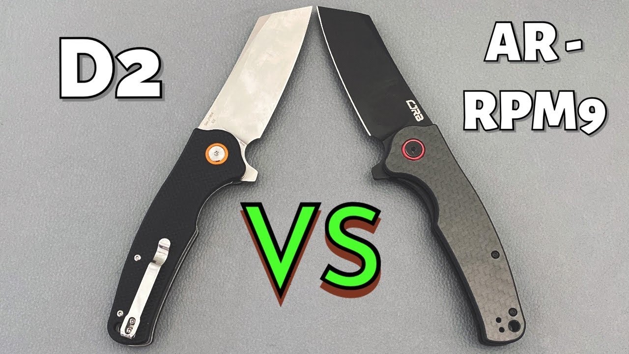 Edge Retention Test!! CJRB Crag D2 vs AR-RPM9/Which is Better? #cjrb knives #edc knives