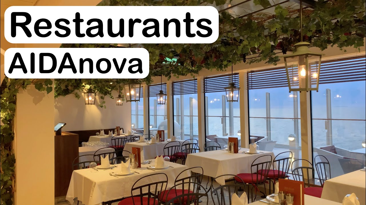 AIDAnova Restaurants 🛳️ - alle M&ouml;glichkeiten zum Essen im Detail