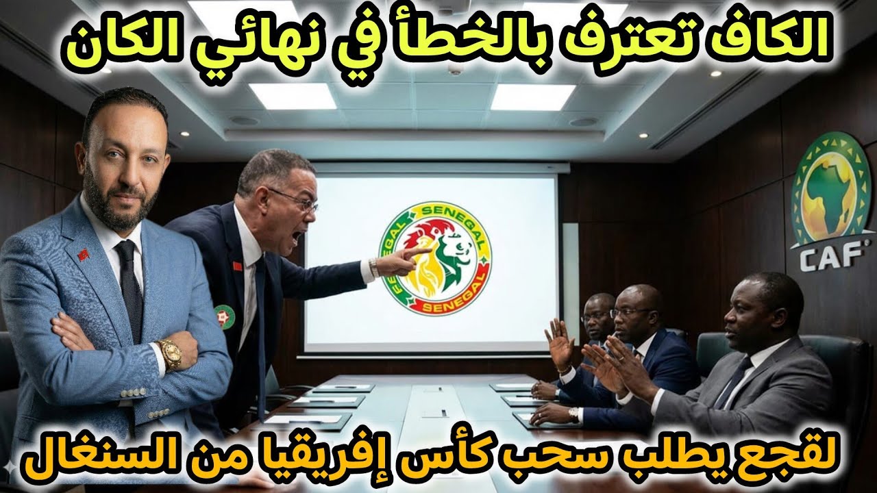الكاف تعترف بدعم السنغال في نهائي الكان، و لقجع يطالب بسحب كأس إفريقيا من السنغال و يقاطع الكاف