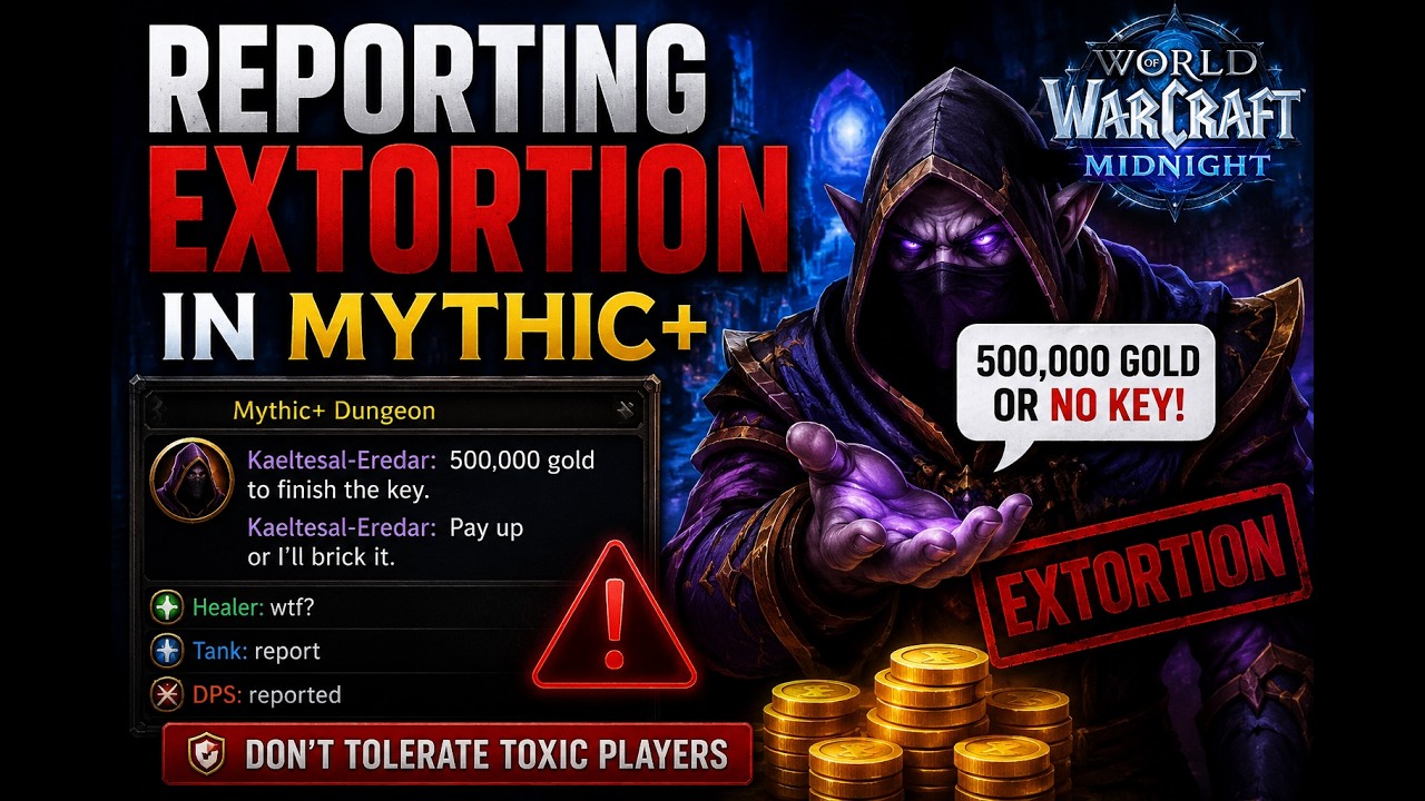 Extortion during Mythic+ dungeon Kaeltesal-Eredar