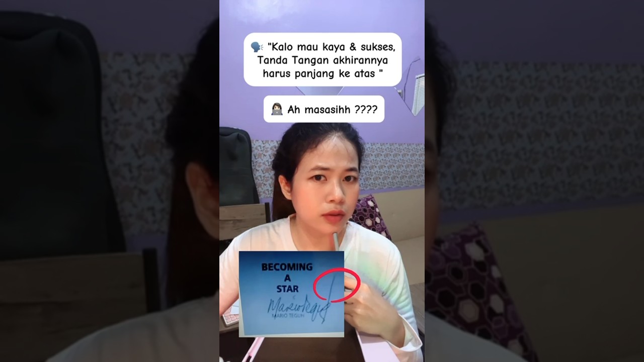 akhiran tanda tangan panjang #grafologi #analisatandatangan