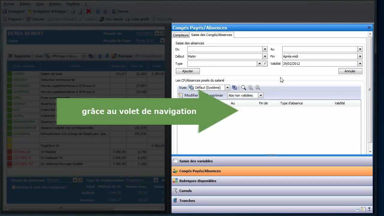 La saisie des congés et des absences - Logiciel EBP Paye PRO [TUTO FLASH]