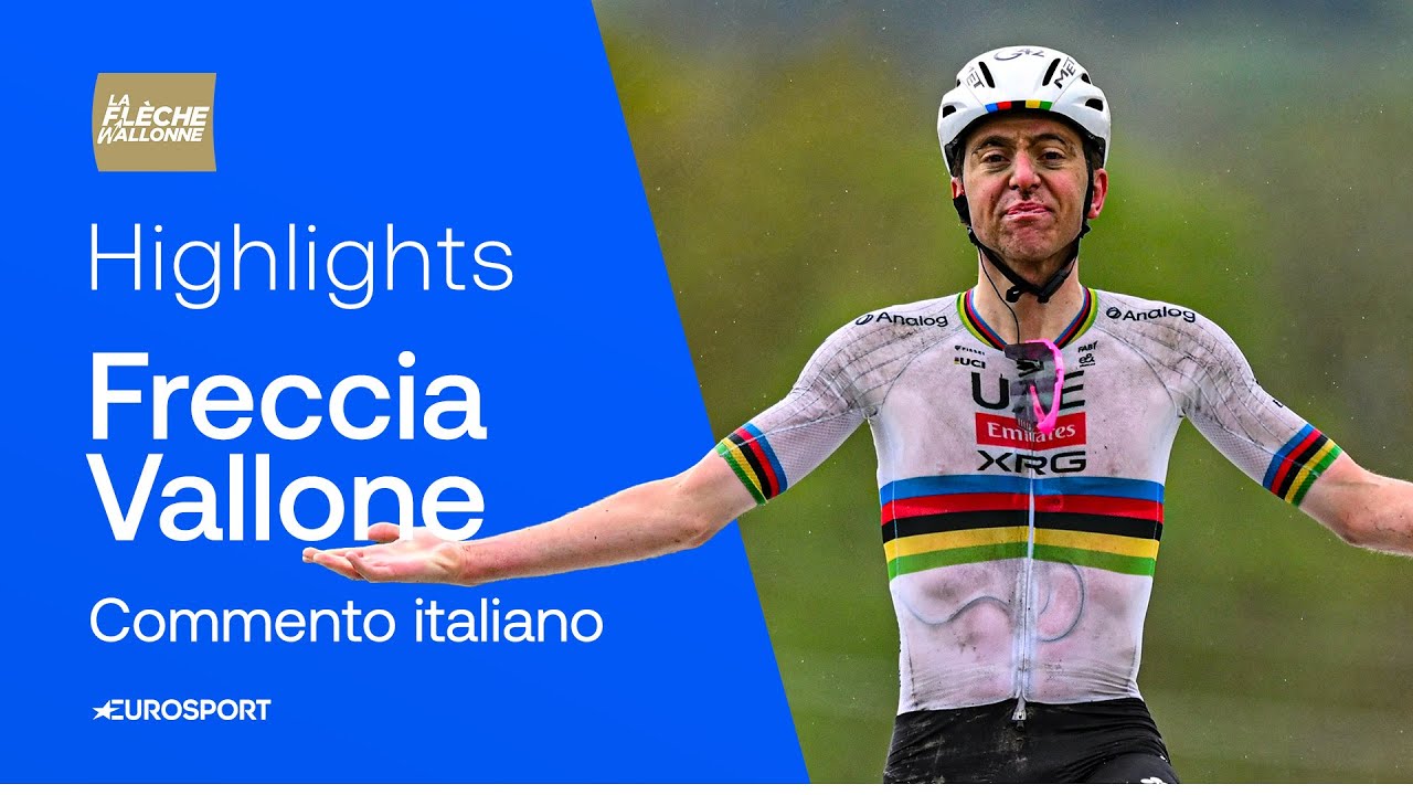 POGACAR fa il bis, Evenepoel e gli altri avversari dispersi | FRECCIA VALLONE 2025 | HIGHLIGHTS