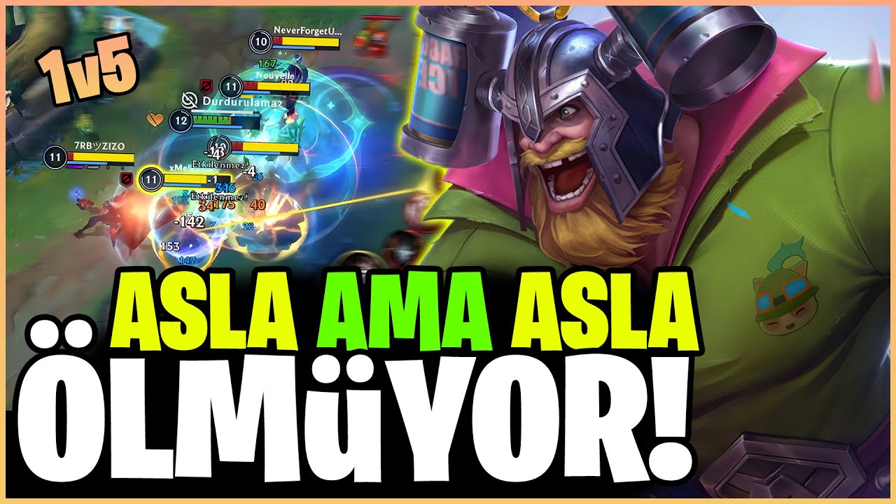 OLAF BUFFLANDI! GERÇEKTEN 1v9 ATIYOR! (İNANILMAZ) - Wild Rift
