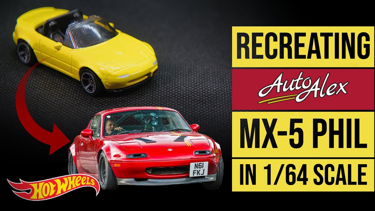 Кастом HOT WHEELS: воссоздание @AutoalexCars Mazda MX-5 Project Car PHIL!