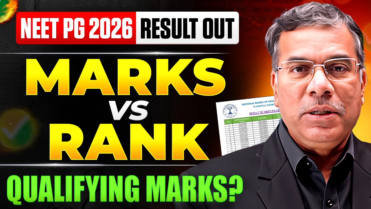 NEET PG 2026 Result Out | Score vs Rank 📊 | Expected Cutoff & Safe Score for MD/MS | Medical360
