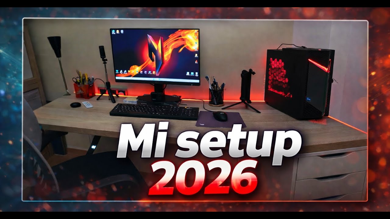 Mi SETUP 2026: Minimalista, con Mesa IKEA y luces Neon 💻
