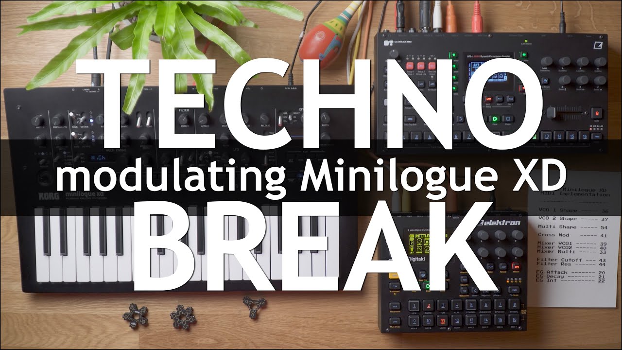 Techno Break modulating Minilogue XD / When one LFO is not enough? / What about MIDI modulation?