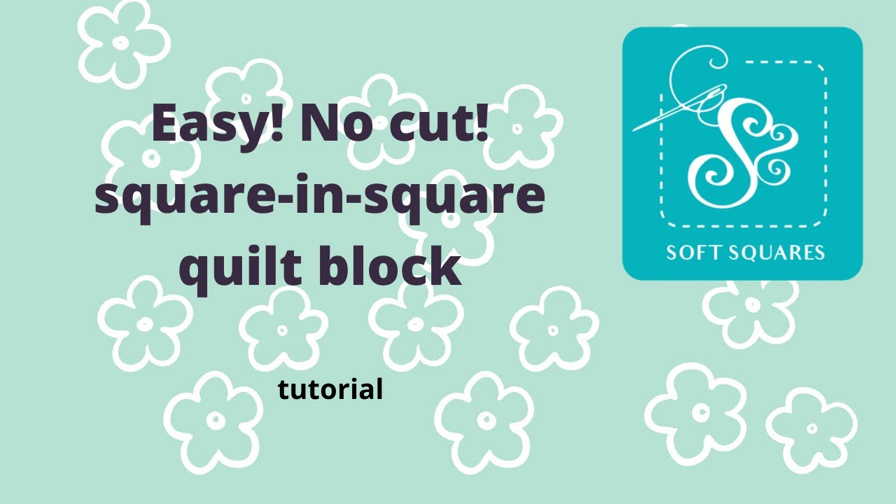 Easy way to make a no-cut square-in-square quilt block.