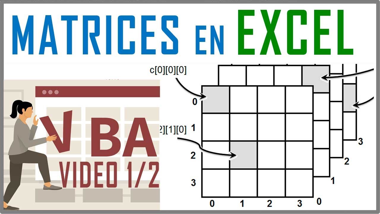✅ Creación de MATRICES EN EXCEL con VBA | Estructuras de Datos |Arrays| Sopa de Letras 🆗VIDEO 1 de 2
