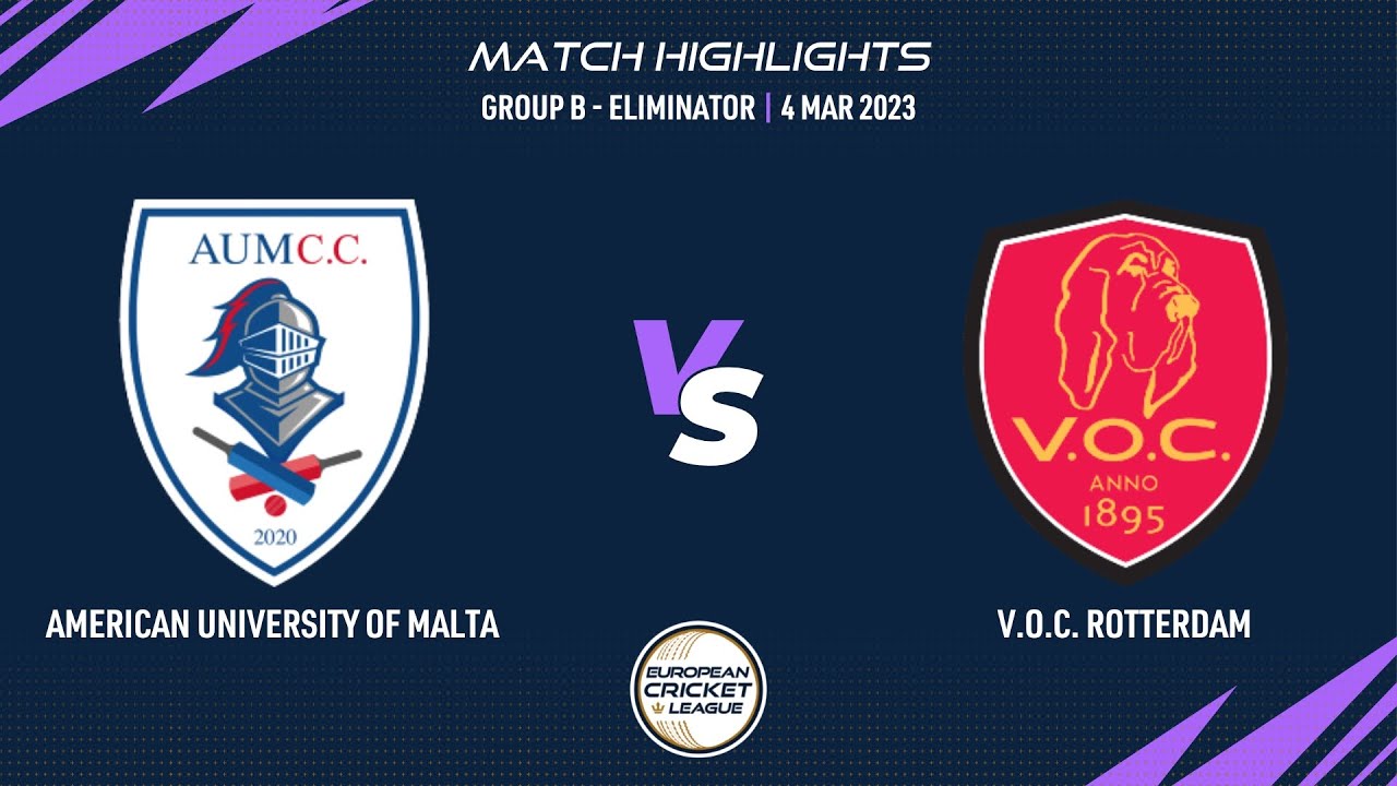 Eliminator - AUM vs VOC  Highlights  European Cricket League 2023  Group B, Day 3  ECL23 | ECL23.025