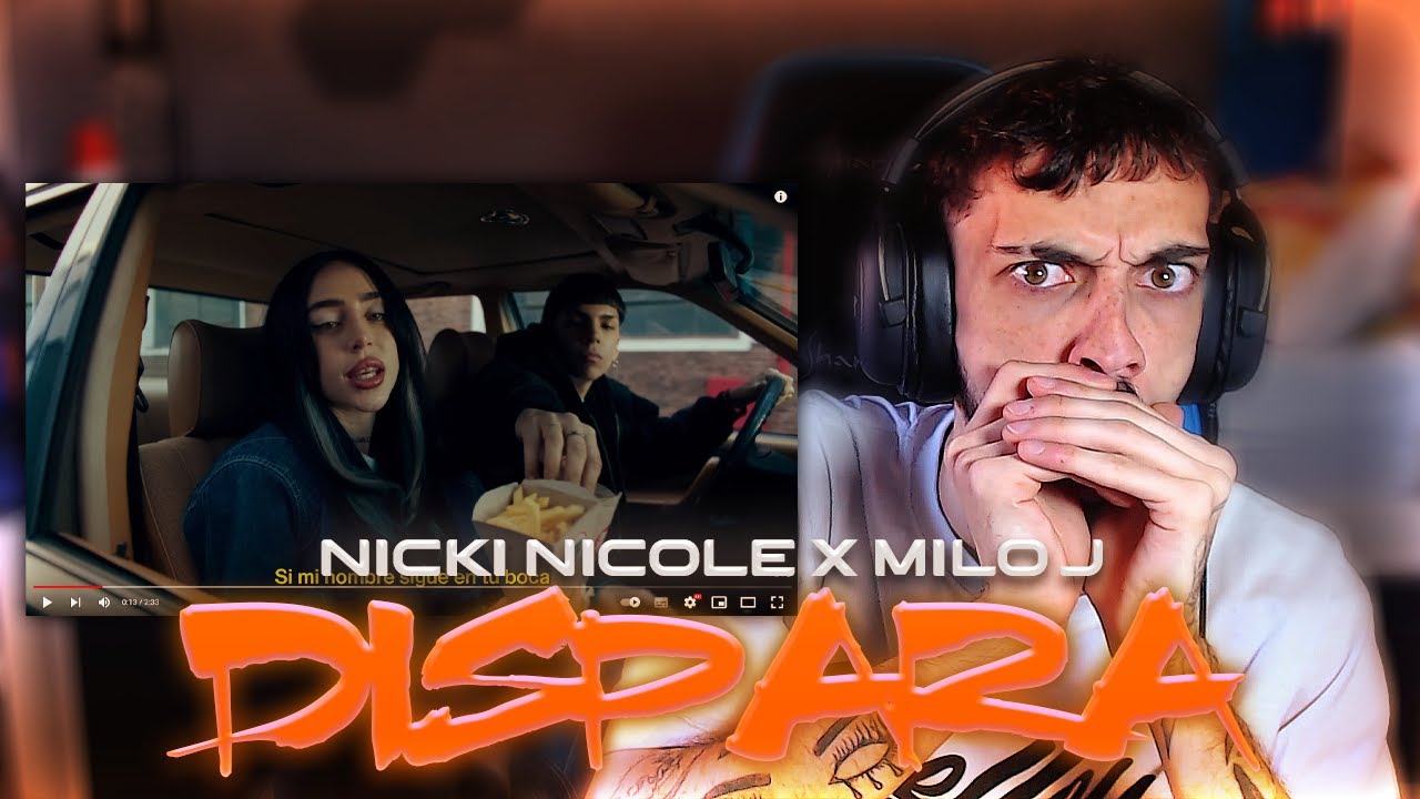 REACCIÓN a Nicki Nicole, Milo J - DISPARA *** | QUE BUENO 😲
