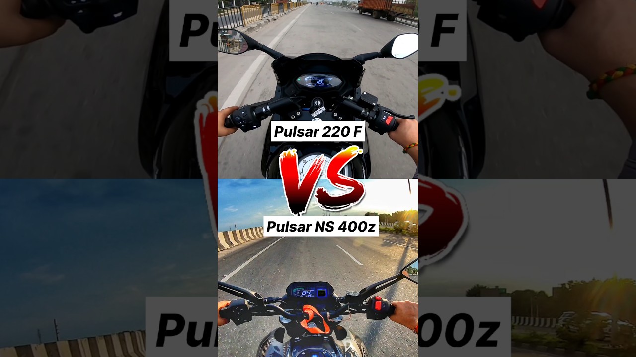 2025 Bajaj Pulsar 220f vs Pulsar NS 400z 🔥🤯 Gear Challenge #shorts #220f