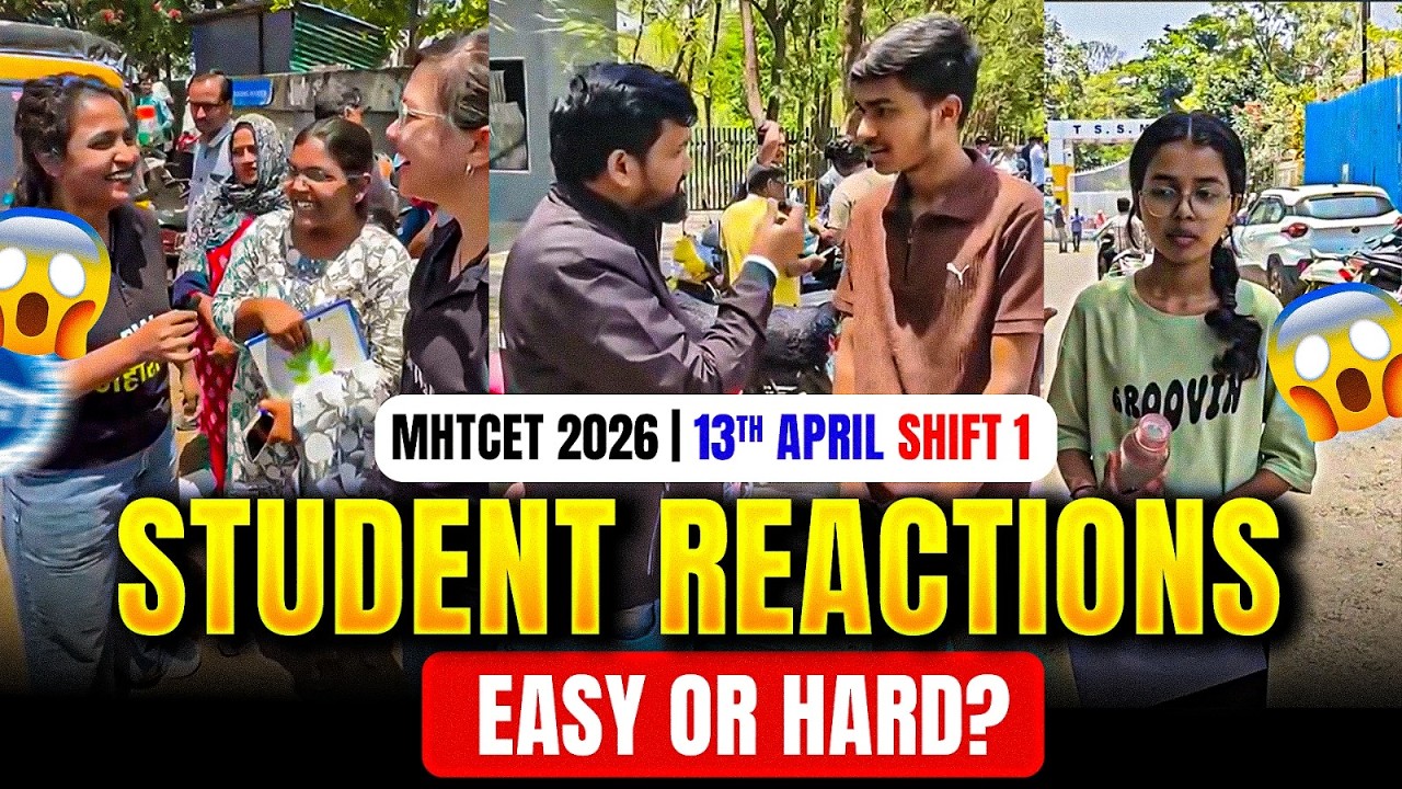 🚨MHTCET Exam Center Se LIVE 🤯 | Real Student Reactions 🚀#mhtcet2026