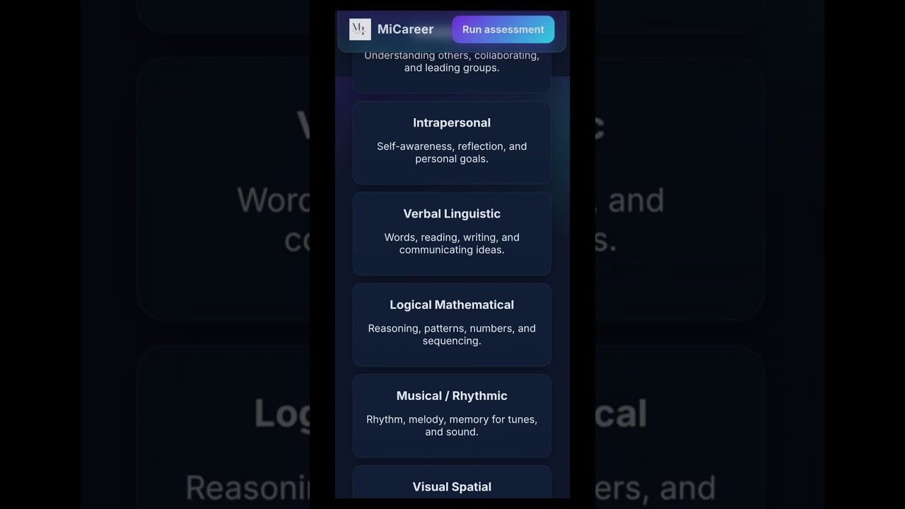 MiCareer user guide