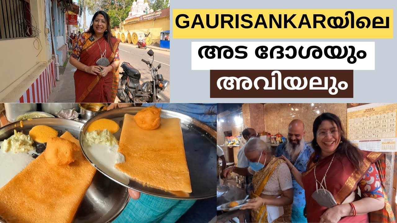 എല്ലാരും തേടി വരുന്ന GAURISANKAR ഹോട്ടലിലെ അട ദോശയും അവിയലും || VISIT TO GAURISANKAR HOTEL