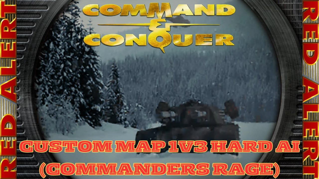 Command And Conquer Red Alert 1v3 Hard (Custom: Commanders Rage) RTS Soviet Gameplay PC 2026