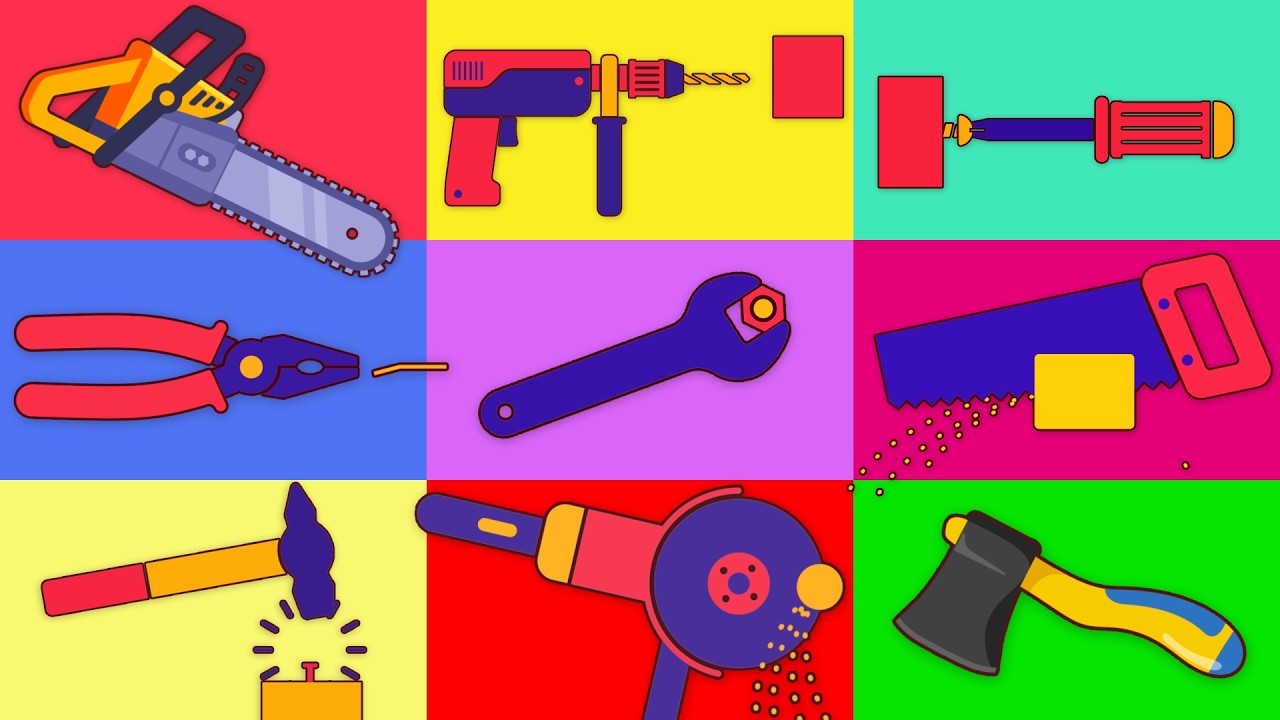 🔨 Narzędzia dla dzieci 🛠️ Zagadki w warsztacie 🔧 Bajka edukacyjna