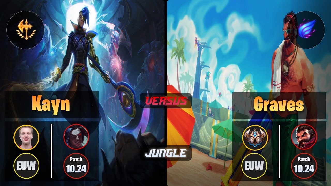 Jankos KAYN (Jungle) [Conqueror] VS GRAVES - Challenger EUW Patch 10.24