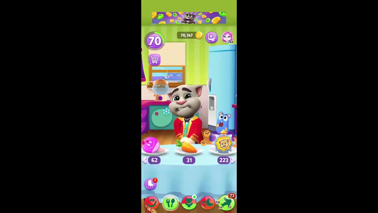 My talking tom fun dancing #shorts #live #trending #viraltom #funnycat #satisfying