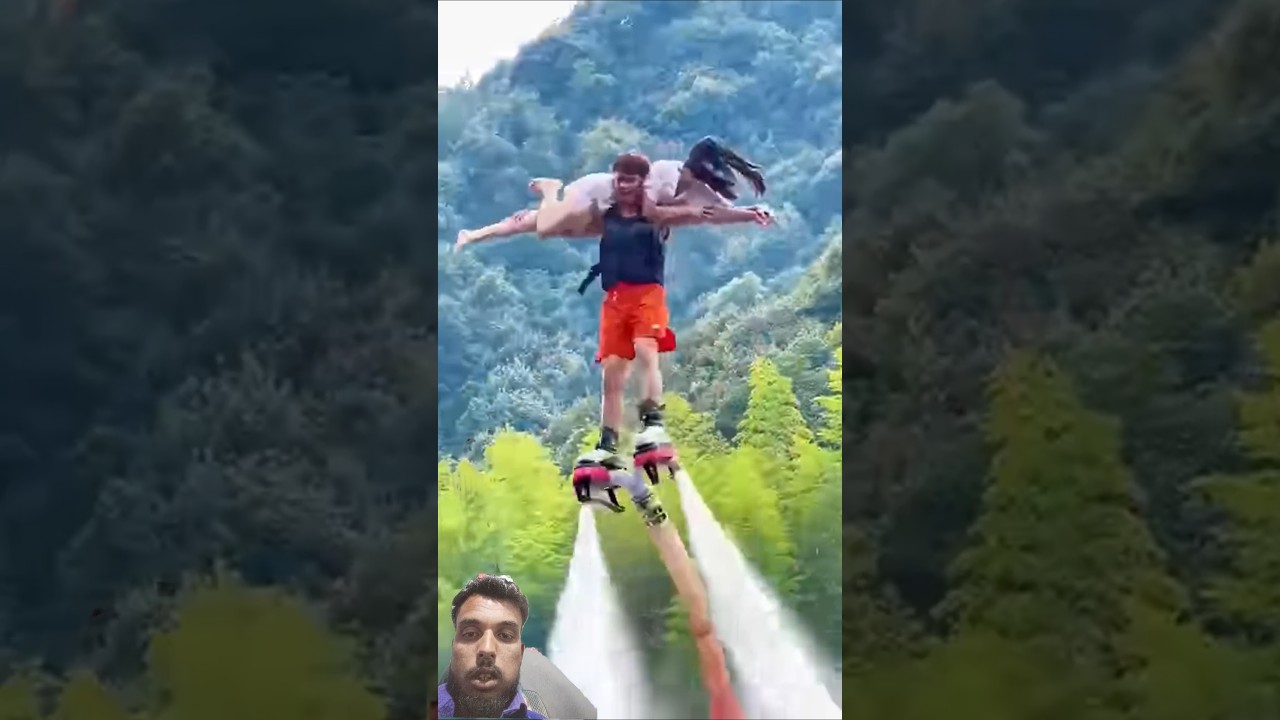 flyboard skating girl 