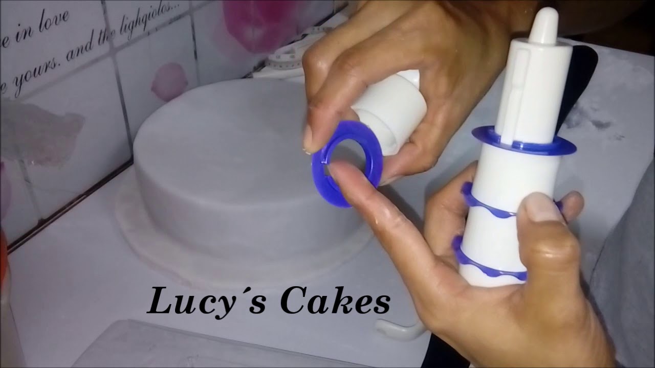 Cómo hacer una cartera y usar rodillo de cintas/ Lucy´s Cakes
