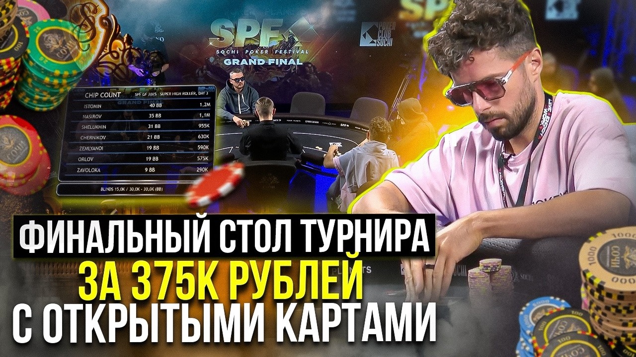Финалка Турнира СуперХайроллеров. Покер в Сочи.